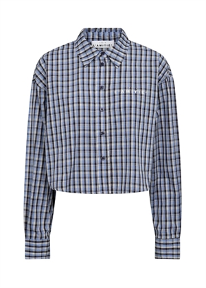 Isolde check skjorte Blue Check HAUTE L\'AMITIÈ